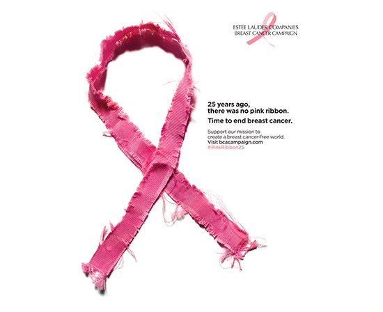 为了庆祝 25 周年，乳腺癌防治运动提出了 800 万美元的史上最高全年募资目标和更坚定的全球承诺：是时候终结乳腺癌了。雅诗兰黛公司乳腺癌宣传防治宣传运动更名为雅诗兰黛公司乳腺癌防治运动。