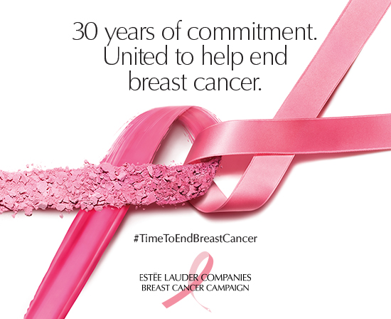 为纪念乳腺癌防治运动 30 周年，雅诗兰黛公司慈善基金会 (Estée Lauder Companies Charitable Foundation) 将向乳腺癌研究基金会 (Breast Cancer Research Foundation) 捐赠 1500 万美元，用于资助与乳腺癌差异的突破性研究。 